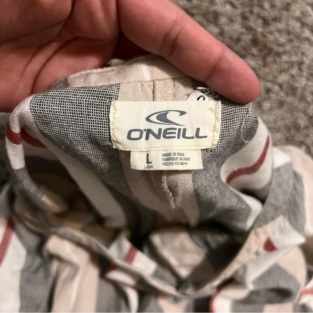 O’Neill Striped Midi Skirt with Button Front Size Large - Picture 7 of 13